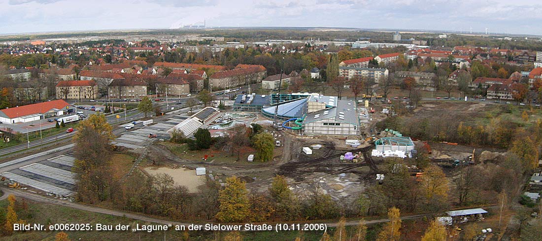 Bau der Lagune in Cottbus im November 2006