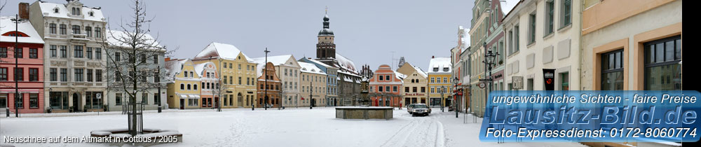 Winter auf dem Cottbuser Altmarkt