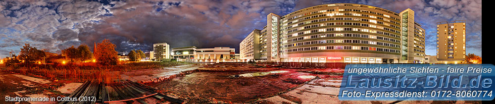 Stadtpromenade in Cottbus